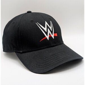 WWE Otto Hat Cap Strap Back Black Red World Wrestling Entertainment Cena Rhodes